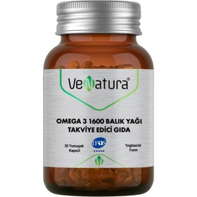 Resim VENATURA Omega 3 1600 Balık Yağı Takviye Edici Gıda 30 Kapsül 