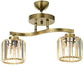 Resim AVONNI AV-65231-2E Eskitme Kaplama Modern Avize, E27, Metal, Kristal, 46x17cm 