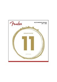 Resim Fender 0730070405 80/20 Bronze Ball End Akustik Gitar Teli 11-52 70cl Custom Light Set Parlak Akustik Ton Ve Uzun Ömürlü Bronz Sarım 