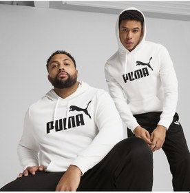 Resim Puma 68257202 Ess No. 1 Logo Erkek Sweatshirt BEYAZ 