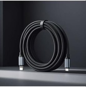 Resim iPhone 7/7 Plus ile Uyumlu 2 Metre Lightning Şarj Kablosu, 120W PD, Siyah 