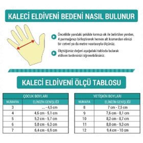 Resim Pars Kaleci Eldiveni 18-40 Yaş Üstü Yetişkinler Içindir(8 No)çocuklar Için Uygun Değildir Sarı Renk 