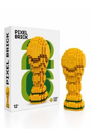 Resim NETAVANTAJ Dünya Kupası Tasarımlı Büyük Parçalı Blok Oyuncak Seti Big Pixel Brick Set 