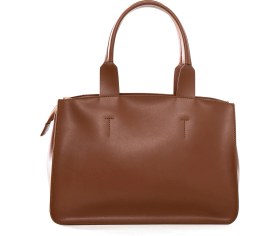 Resim Byz - 400 TABA KADIN ÇANTASI ASTARSIZ ORTA BÖLME FERMUARLI SUNİ DERİ 34X24X14cm 