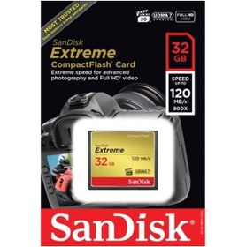 Resim Sandisk Extreme 32 Gb Compact Flash Cf Hafıza Kartı 120mb/s 