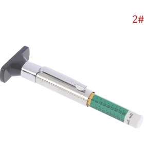 Resim Xiyu Shop B Tarzı 25MM Araba Lastiği Ölçme Kalemi Evrensel Lastik Sırtı Desen Derinlik Ölçme Aracı Silindirik Otomotiv Kalınlık Algılama Ölçer (Yurt Dışından) 
