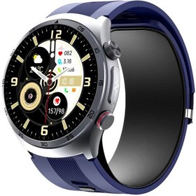 Resim Spovan Electro Pro Hava Basınçlı Tansiyon Şeker NFC Sesli Görüşme EKG Türkçe Akıllı Saat 