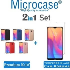 Resim Xiaomi Redmi 8A Premium Matte Silikon Kilif + Tempered Cam 409381666 