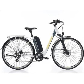 Resim Carraro E-Lıne Ecomfort 2.1 Unısex Şehir Bisikleti 28 Jant 7 Vites Katlanamaz Mat Storm Gri Antrasit Sarı 