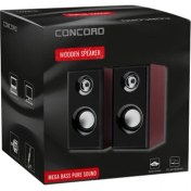 Resim Concord C-8003 Pc Hoparlör USB 2.0 Ahşap Desen 