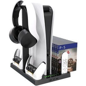 Resim Sones İplay Ps5 Oyun Konsolu Soğutma Fanı Tabanlı Şarj Standı Ve Disk Tutucu Siyah Diğer 