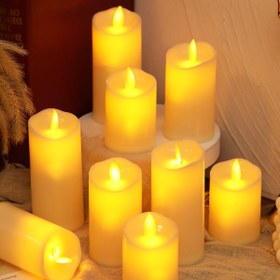 Resim 1/3 Adet Oda Dekoru Alevsiz Elektronik Mum Işığı, Salınçlı Fitilli Simülasyon Muma, İç Mekan Süslemeye Uygun, Nikah Partisi ve Kutlama Şamdanları, İçinde Pil Bulunur, Noel Masaüstü Şamları, Cadılar Bayramı Şam ışığı Şemalari 