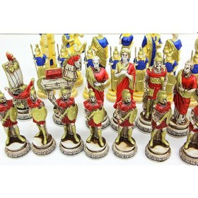 Resim Satranç Taşı Polyester Büyükboy Truva Dekoratif Hediyelik 