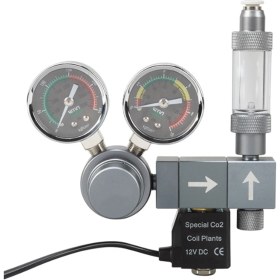 Resim Ipoearthu Co2 Regülatörü Çift Ölçer Solenoid Valf Köpük Kaydedici Kontrol Sistemi Balık Tankı Co2 Basınç Düşürücü Valf Ab Fişi (Yurt Dışından) 