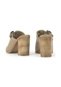 Resim Ziya, Kadın Hakiki Deri Topuklu Terlik 1511020z1703 Bej 1511020z1703 340 Bej 