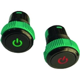 Resim 19 Mm Ledli Anahtarlı 20amper 12v Yeşil 