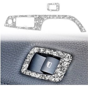 Resim Bmw 3 Serisi E92 2005-2012 Araba Cam Kaldırma Paneli Katlanır Anahtar İle 40.4 Cm Elmas Dekoratif Etiket, Sol Sürücü 1 Adet 