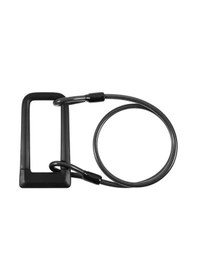 Resim Jokmae Siyah Çelik Kablo Zincir Kilit, 12mm Vinil Kaplı Güvenlik Çok Renkli 