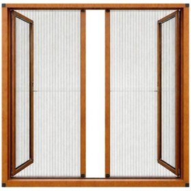 Resim Duble Akordiyon Kapı Sinekliği En:0-120 Cm X Boy:0-240 Cm Demir, Ahşap, Pimapen,alüminyum Uyumlu Çok Renkli 