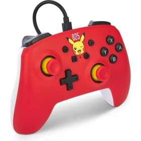 Resim Nintendo Switch Oyun Kolu Kablolu Lisanslı Laughing Pikachu Pokemon 025 Powera Oled, Switch 2 