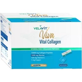 Resim Velavit Viva Vital Collagen Toz Takviye Edici Gıda 30 Saşe 