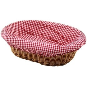 Resim Luz&pos Oval Renkli Bezli İp Hasır Ekmek Sepeti Kulplu Taban:11.5x20 - Ağız:18x28 Derinlik:7cm Çok Renkli 