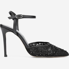 Resim Valmenti Xaz Kadın Siyah Vegan Topuklu Ayakkabı 613 27289 Bn Ayk Y24 Siyah Deri 