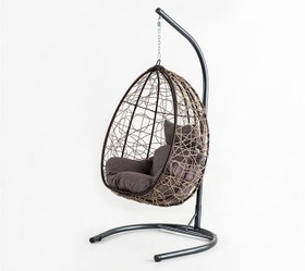 Resim Deco Bahçe Salıncağı - Krem Rattan 