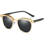 Resim Agoodshop Zaklına Polarize Güneş Gözlüğü - Yuvarlak Metal Çerçeve - Üniseks - Model: 0911 Altın 