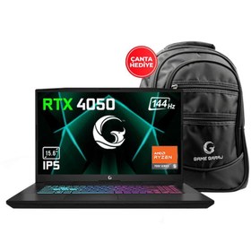 Resim Game Garaj Slayer R5-4050 C2 R5-7535HS 32GB 1TB SSD RTX4050 15.6\ FHD IPS 144Hz DOS + ÇANTA 