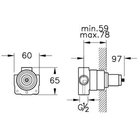 Resim VitrA Origin Ankastre 3 Yollu Yönlendirici Sıva Altı Grubu A42858 Beyaz 