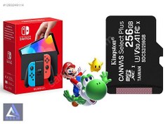 Resim Çipli Nintendo OLED | 50 Oyunlu 256 GB Kart | Takaslı Asem 