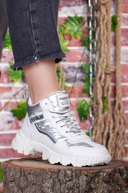 Resim Vojo Beyaz - Clara Guja Fashion Termal Yünlü Kadın Sneaker 