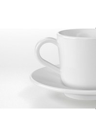 Resim Türk Kahvesi Fincanı, Beyaz, 6 Cl Beyaz 