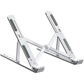 Resim Torima Jx-18 Gümüş Laptop Standı Macbook Notebook Katlanabilir Metal Taşınabilir Laptop Standı 