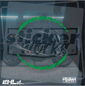 Resim Sticker Works Motor için Tüm Jantlara Uyumlu Üniversal Jant Şeridi Seti ( 8 Parça ) 