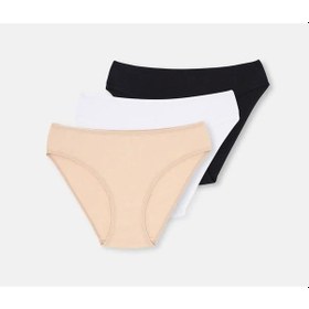 Resim 3 Lü Paket Dagi Bayan Klasik Slip Külot 5113kc Çok Renkli 