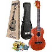 Resim Mahalo MJ3TBRK Java Series Tenor Ukulele Seti (Trans. Brown) 
