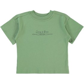 Resim Civil Boys Erkek Çocuk Oversize Tişört 2-5 Yaş Açık Haki 