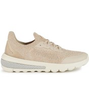 Resim Geox Kadın Bej Spherica Actif Kalın Tabanlı Bağcıklı Kumaş Sneaker D45thc07q7zc5322 