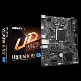 Resim Gigabyte INTEL H510M-K V2 DDR4 3200 HDMI GLAN M.2 1200P USB 3.2 Gen1 (10-11. Nesil) 