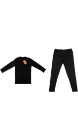 Resim Tutku Termal İçlik Takımı Erkek Çocuklar İçin Siyah %60 Polyester %35 Viskon Esnek ve Rahat 