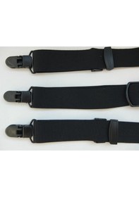 Resim Siyah Pantolon Askısı 3 Cm Genişliğinde Siyah 