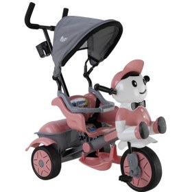 Resim Babyhope Yupi Triycle Lüx Üç Tekerlikli Bisiklet Pastel Pembe Pastel Pembe 