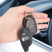 Resim Çok fonksiyonlu motosiklet lastiği basınç ölçer, dijital LCD ekranlı araba lastiği güvenlik test aracı 