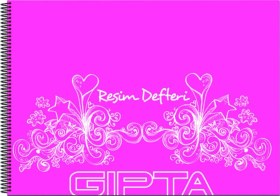 Resim Pp Kapak Spiralli Resim Defteri 25x35cm 25 Yaprak 6 Lı Paket 1772 