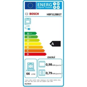 Resim BOSCH HBF512BB1T SİYAH ANKASTRE FIRIN 