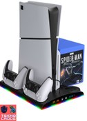 Resim beboncool Tp3570 Ps5 Slim Disk Ps5 Slim Dijital Ps5 Disk Ps5 Dijital Rgb Joystick Şarj Stand Soğutucu Fan 