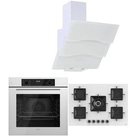 Resim Icon Plus 75 Serisi QBL63CB - SS036 - BSPR600 3lü Cam Ankastre Set 