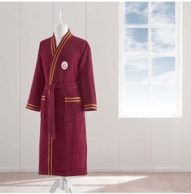 Resim Taç Lisanslı Galatasaray Sarı Kırmızı Pamuk S Yetişkin Bornoz Kırmızı 000000015001997601 Kırmızı 